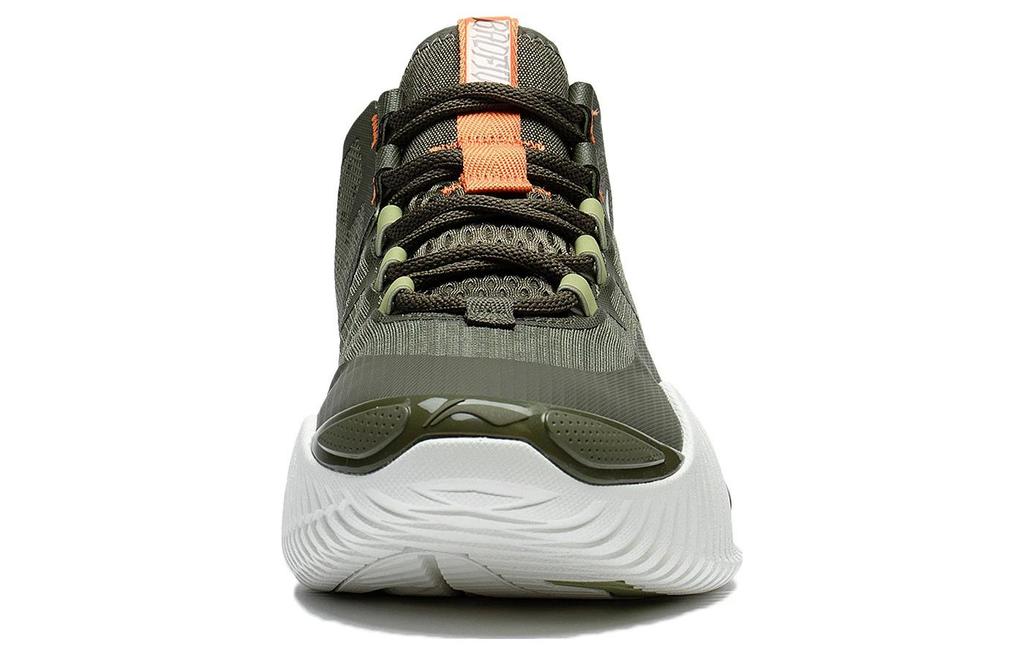 Li Ning Badfive 2 Low Cushioning Slip Resistant Abrasion Resistant Low top Basketball Shoes Men's Green ABFS003-12
