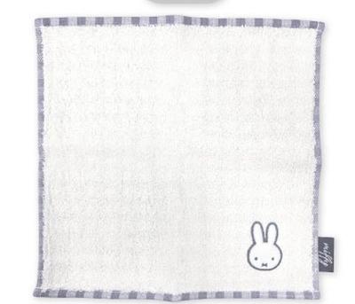 Marimo Craft Miffy Марлевый Гингем W25 x Носовой платок, Серый, H25см, DBM-1864