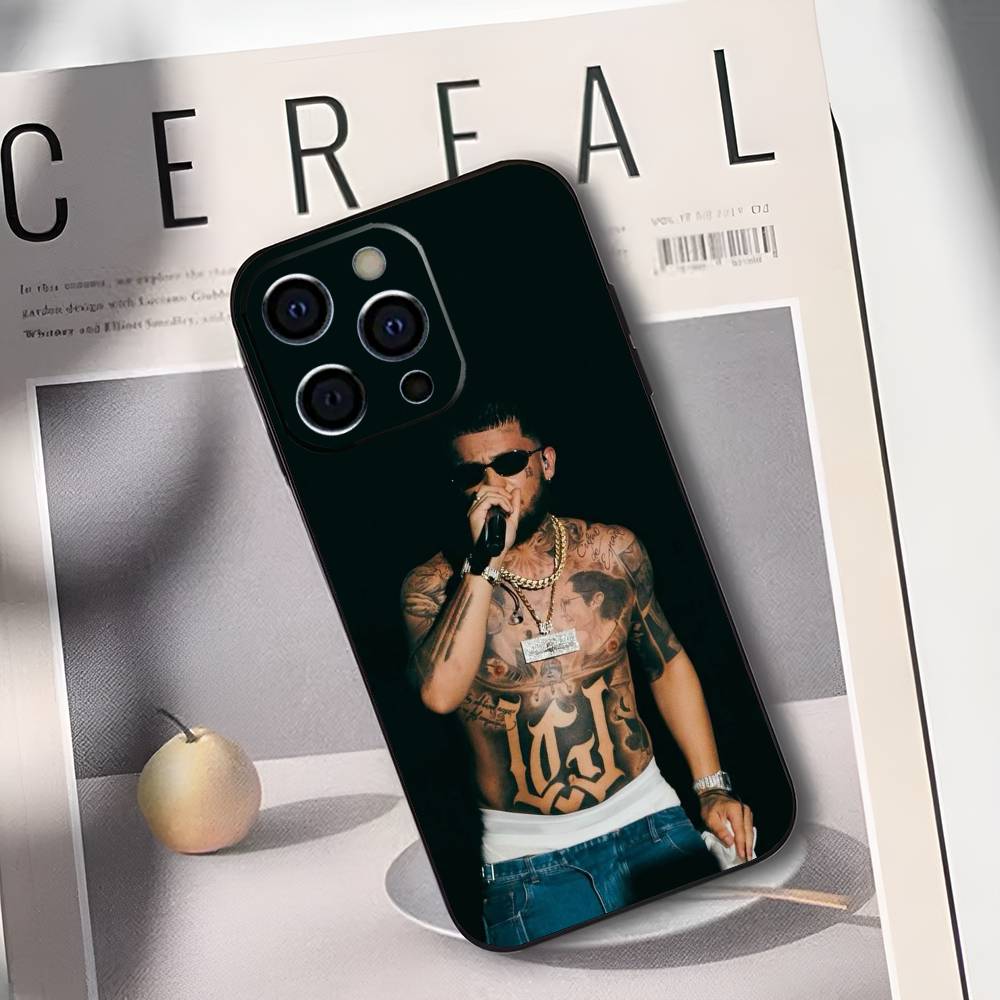 Чехол для телефона J-JC R-REYES Tour 2025 для iPhone 17,16,15,14,13,12,11 Plus,Pro Max,XS, Мягкий силиконовый черный чехол