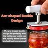 2pcs Stainless Steel Bottle Cap Opener Portable Adjustable Jar Lids Opener Labor-saving Glass Can Openers Manual Kitchen Gadgets