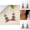And Flower Halloween Skull Pattern Women Earrings For Festival Celebration