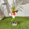 Fish Tank Ornament Cute Football Goalkeeper Frog Figurine, Sports Theme Resin Statue, Funny Realistic Statue Novelty Desktop for Home Office,