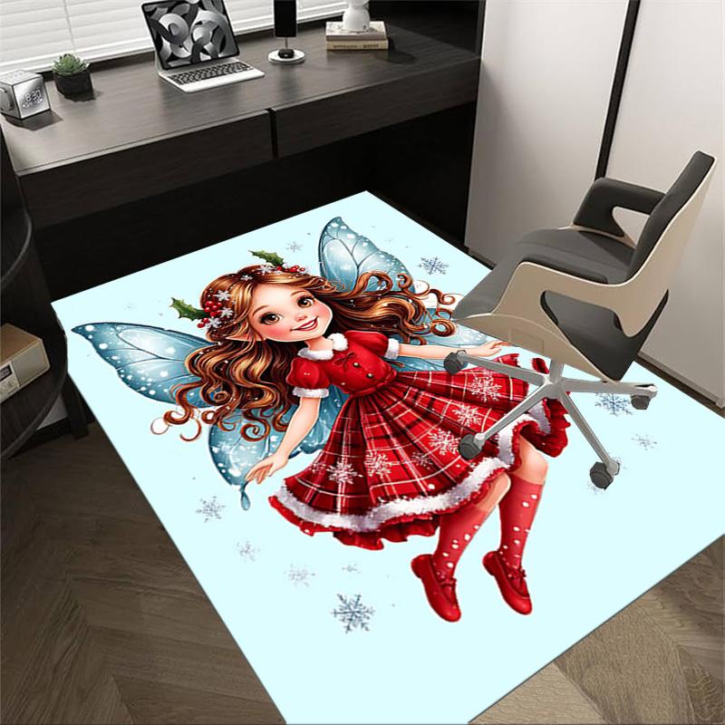 1PC Christmas, Fairy Extra Large Non Slip Floor carpet, Office, family, Studio Large Area Rug Indoor Rugs, Bold Statement Piece