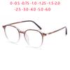 Transparent Tea Frame Oval Myopic Eyeglasses Women 1.56 Single Anti Blue Rays Prescription Spectacles Diopter 0 -0.5 -0.75 To -6