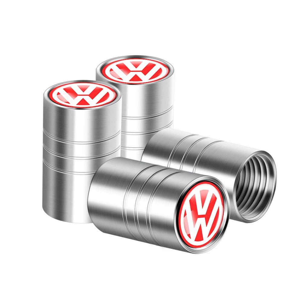 ADMVN1 For Volkswagen VW R Polo Passat Rline Golf 4 5 6 Tiguan Jetta GTI Bora Car Tire Valve Caps Metal Wheel Dust Covers Accessories