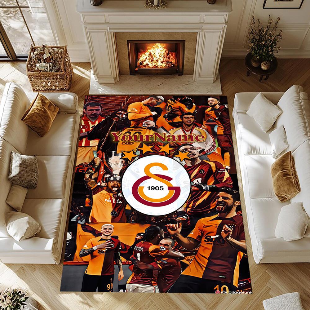 Galatasaray 81 Personalized Text Area Rug Suitable for Hallway Bedrooms Balcony Dormitory Antislip Carpet Office home decor Spiritual Gift