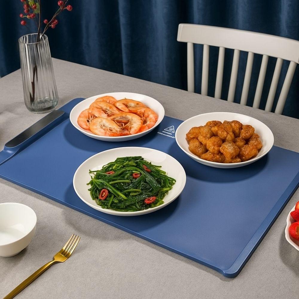 Нескользящий коврик для подогрева пищи с регулируемой температурой, электрический нагревательный поднос, бытовая столовая