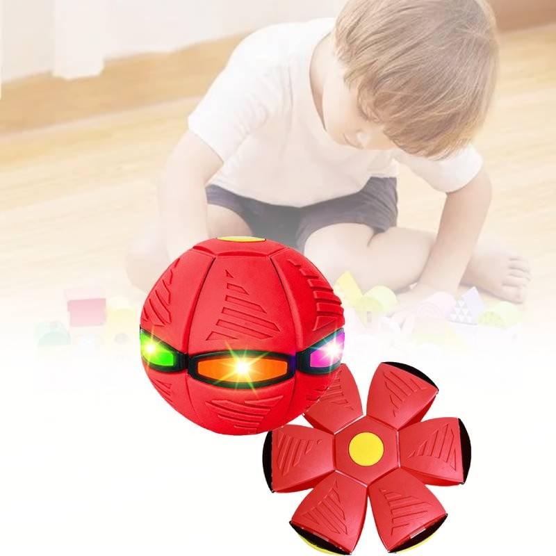 Vibrant Light Up Flying Disc Ball With Stretchy Design For Kids Play And Exercise