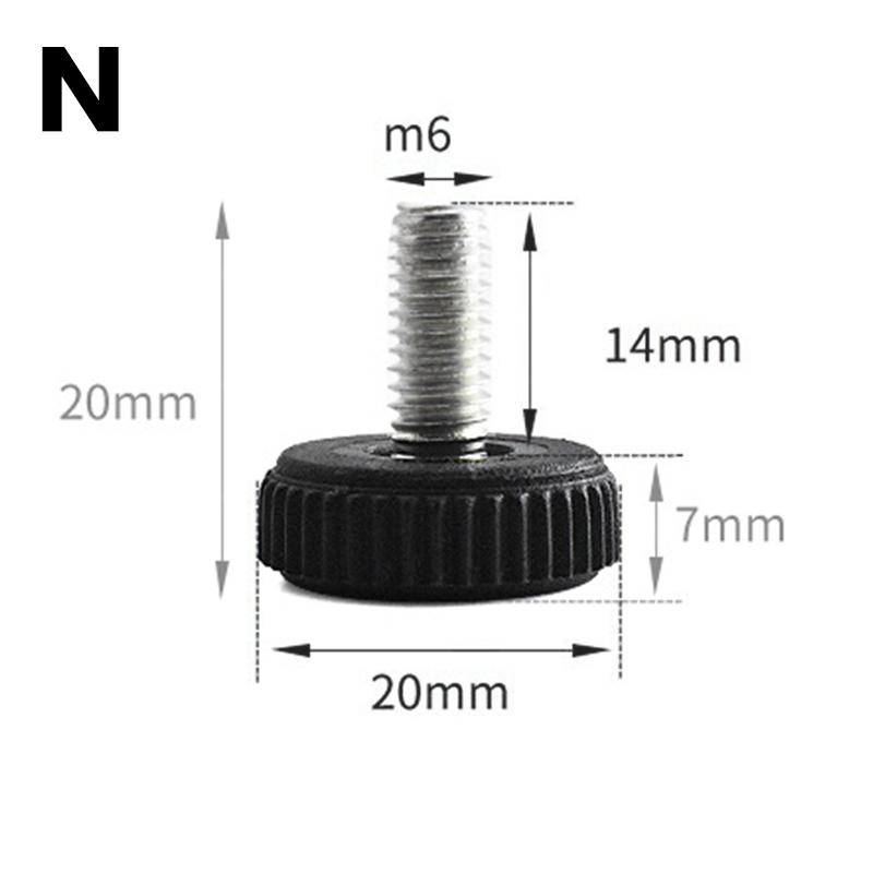 5 шт. Стальные ножки для мебели Противоскользящее основание Ножки для стола Шкафа Подушка Регулируемые Выравнивающие Ножки для пола Ножки для стула Выравниватель Ножки для стола M6 M8 M10