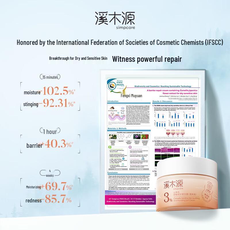 Ximuyuan Camellia Soothing Repair Face Cream