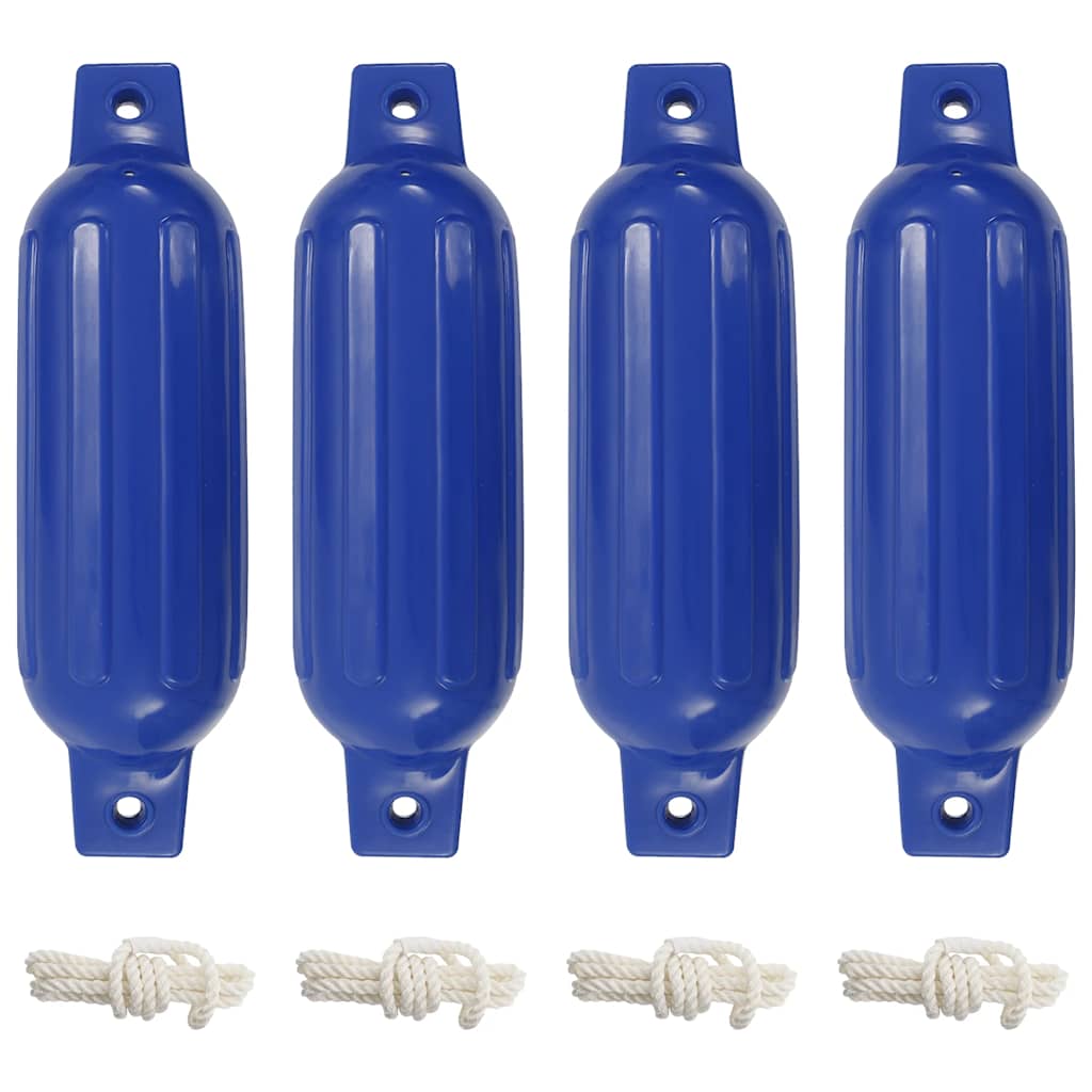 Boat Fender 4 pcs Blue 41 x 11.5 cm PVC