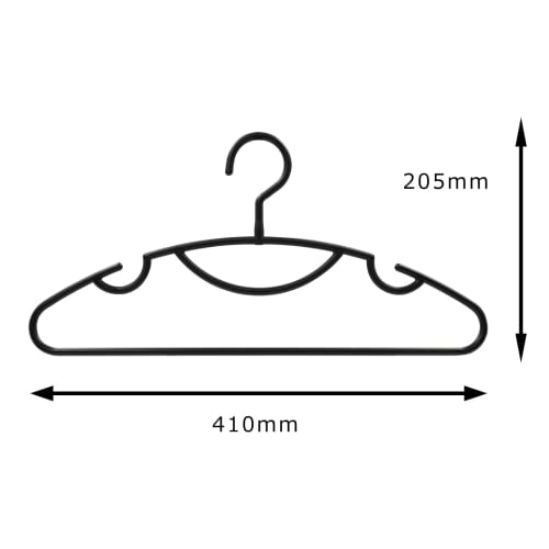 Shinko Hanger Reverse Slim Hanger Set, 5-Piece Set, Black, Made in Japan, Heavy-Duty, Anti-Slip Clothes Drying Rack for Pants, Towels, Slacks, Bath To