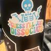 Guess I'll Just Dissociate Sticker / Funny Skeleton Sticker / Funny Water Bottle Sticker / Mental Health Sticker / Skeleton Mental Health
