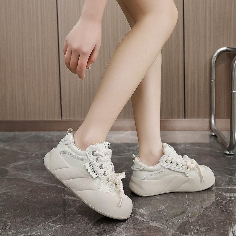 XY-A129 Новые женские туфли Весенне-летние туфли для доски Дышащая платформа Удобная обувь на повышенной платформе Обувь для досок Корейский стиль Ins Fashion