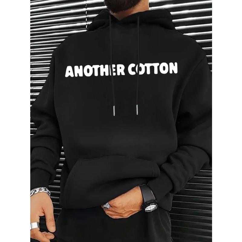 Мужской новый тренд мода высокое качество повседневный буквы двусторонняя печать фитнес пуловер однотонная толстовка