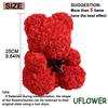 1PC Artificial Flower Eternal Rose Teddy Bear Mother's Day Birthday Valentine's Day Anniversary Gift Home Decoration
