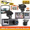 3 Camera 1080P Car DVR  Dash Cam for Cars WIFI Video Recorder Rear View Camera for Vehicle Black Box Car Accessories Free Mirror
