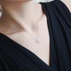 Серебряное колье «Сладкий лунный котенок» - Короткая цепочка для женщин, Корейская модная бижутерия