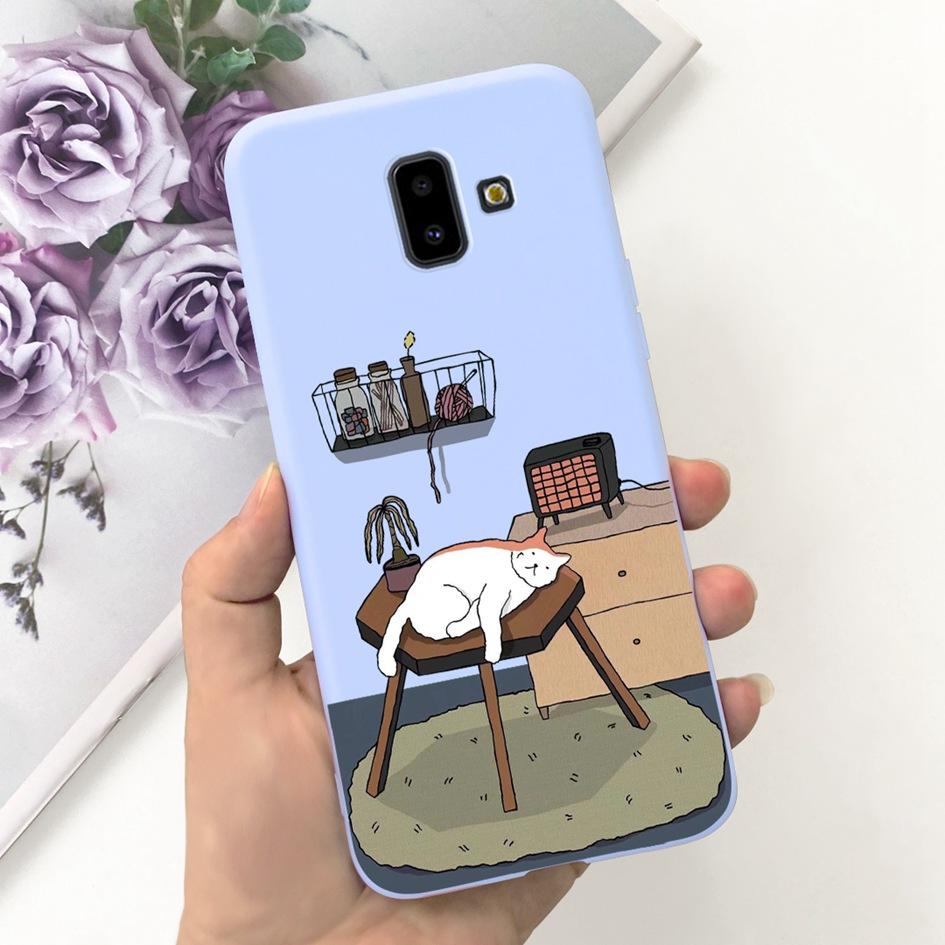Чехол для Samsung Galaxy J4 J6 Plus 2018 Популярный Цветок Мягкий Силикон Задняя Крышка Телефона Для Samsung J6Plus J4Plus J610F J415F Capa