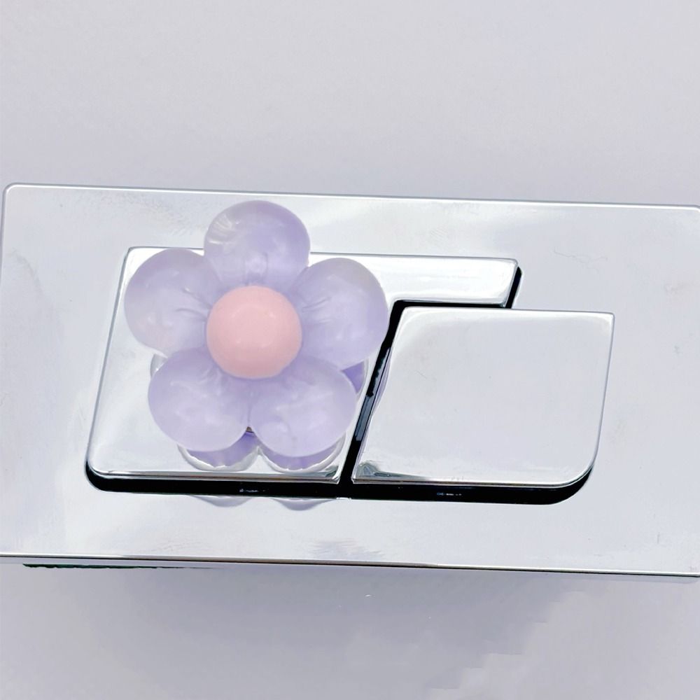 1/2PCS Labor-saving Toilet Lid Lifter Flower Shaped Bathroom Flush Switch Toilet Press Tool