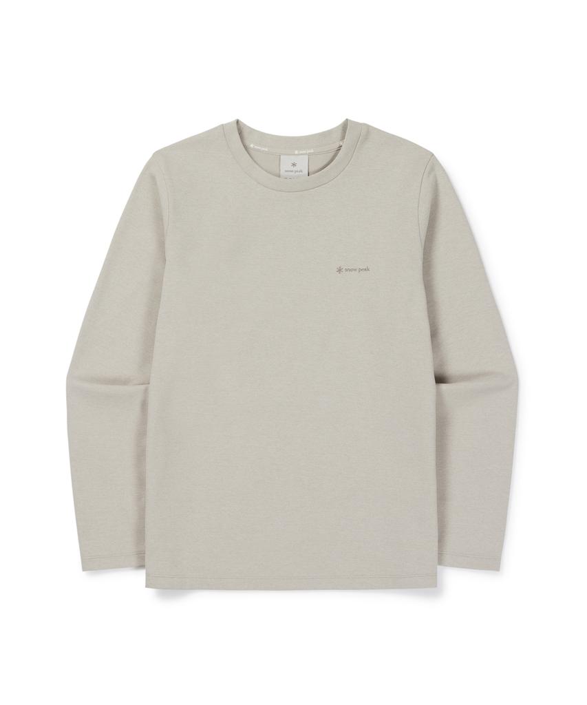 SNOWPEAK APPAREL Женская футболка с длинным рукавом Быстросохнущая (S26Fwftl15) Светло-бежевый
