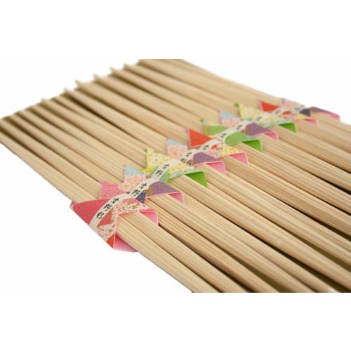 Kikusui Yoshino Cedar Ranchu Chopsticks (10 pairs) - Premium Disposable Chopsticks for Hospitality and Guests