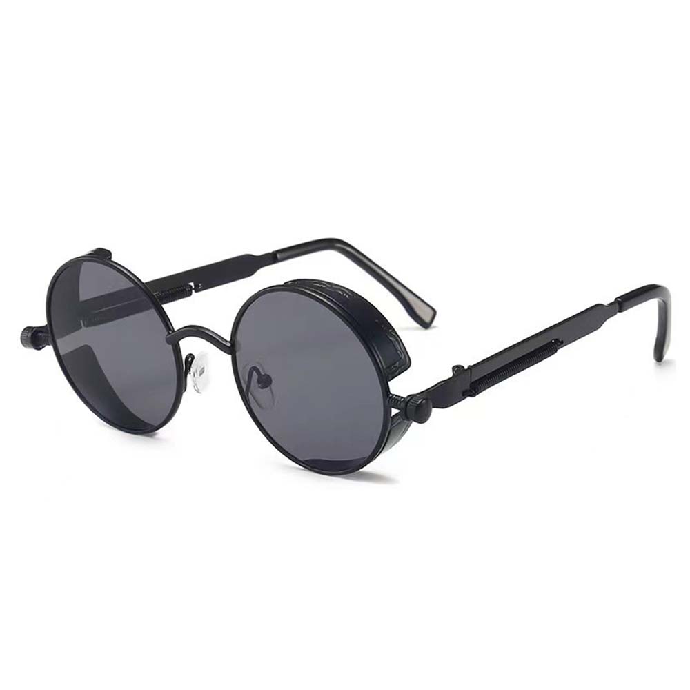 Retro Round Polarized Sunglasses Steampunk Glasses Fit For Women and Men