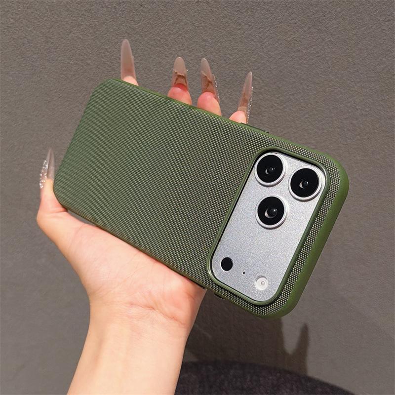 Чехол iPhone 17 Pro Max из технической ткани с магнитной зарядкой, противоударный, 16 плетеный