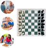 Folding Board Medieval Chess Set Resin Travel Chess Pieces Set for Outdoor