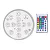 LED Pool Magnetic Lamp IP68 16 Colors RGB Underwater Light with 28?Key Remote Control Suction Cup