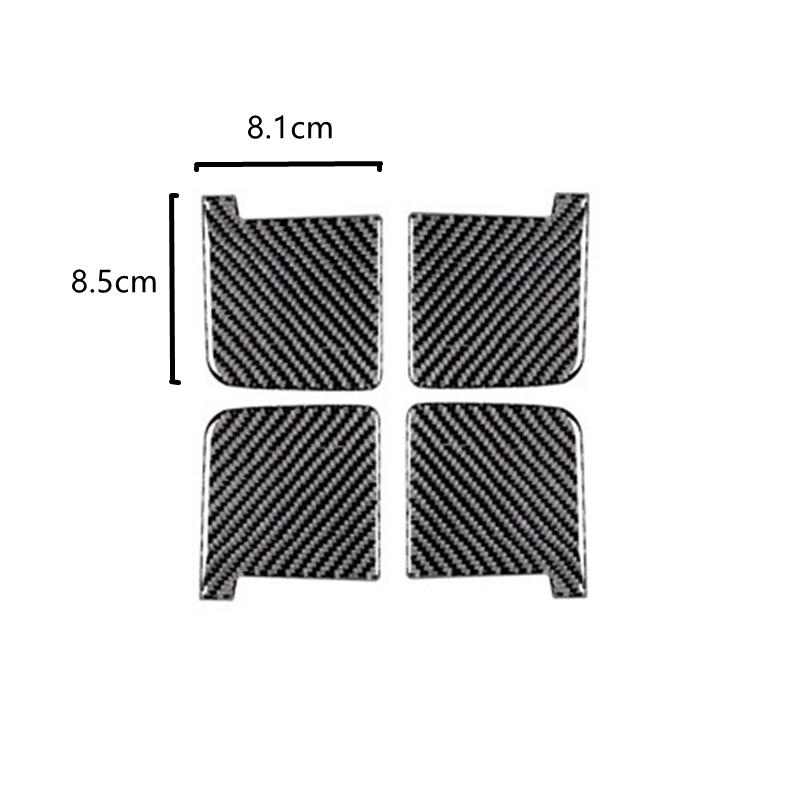 Углеродное волокно, внутренняя дверная чаша, ручка, накладка, наклейка, наклейки для Toyota RAV4 Corolla Camry Tundra, салон автомобиля