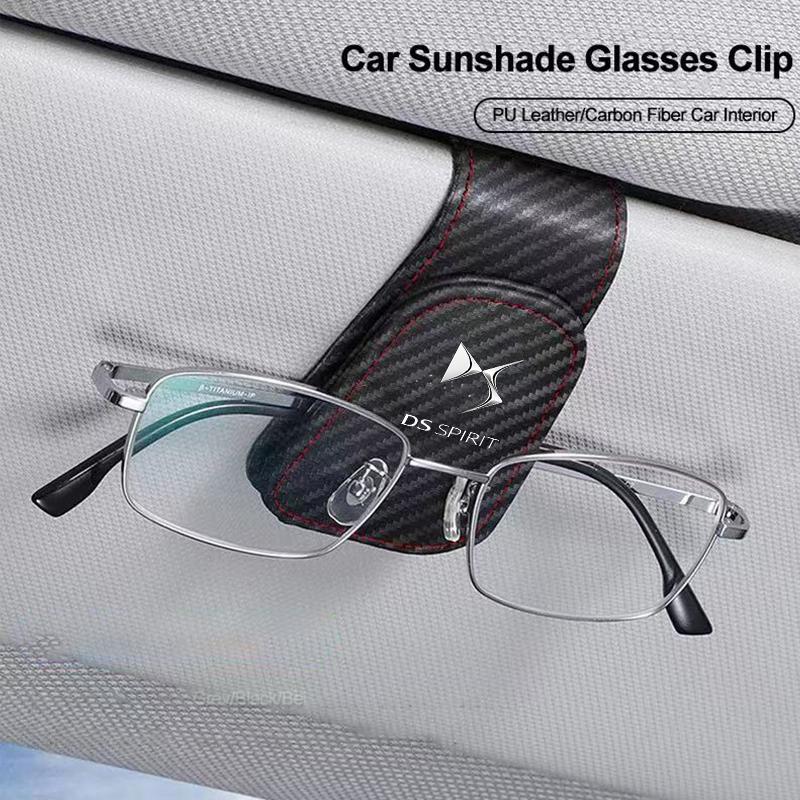 Fashion Car Sun Visor Glasses Clip Eyeglasses Storage Holder For Citroen DS3 DS4 DS5 DS6 C1 C2 C3 C4 C5 C6 C8 Auto Accessories aks256