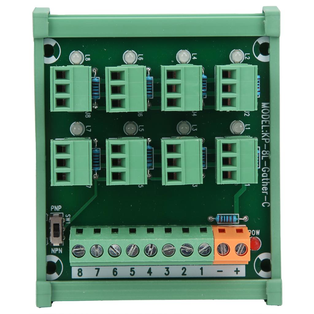 Terminal Block 3-Wire 8-Channel Acquisition Board KP-8L-Gther C 0.5A for 20-26AWG
