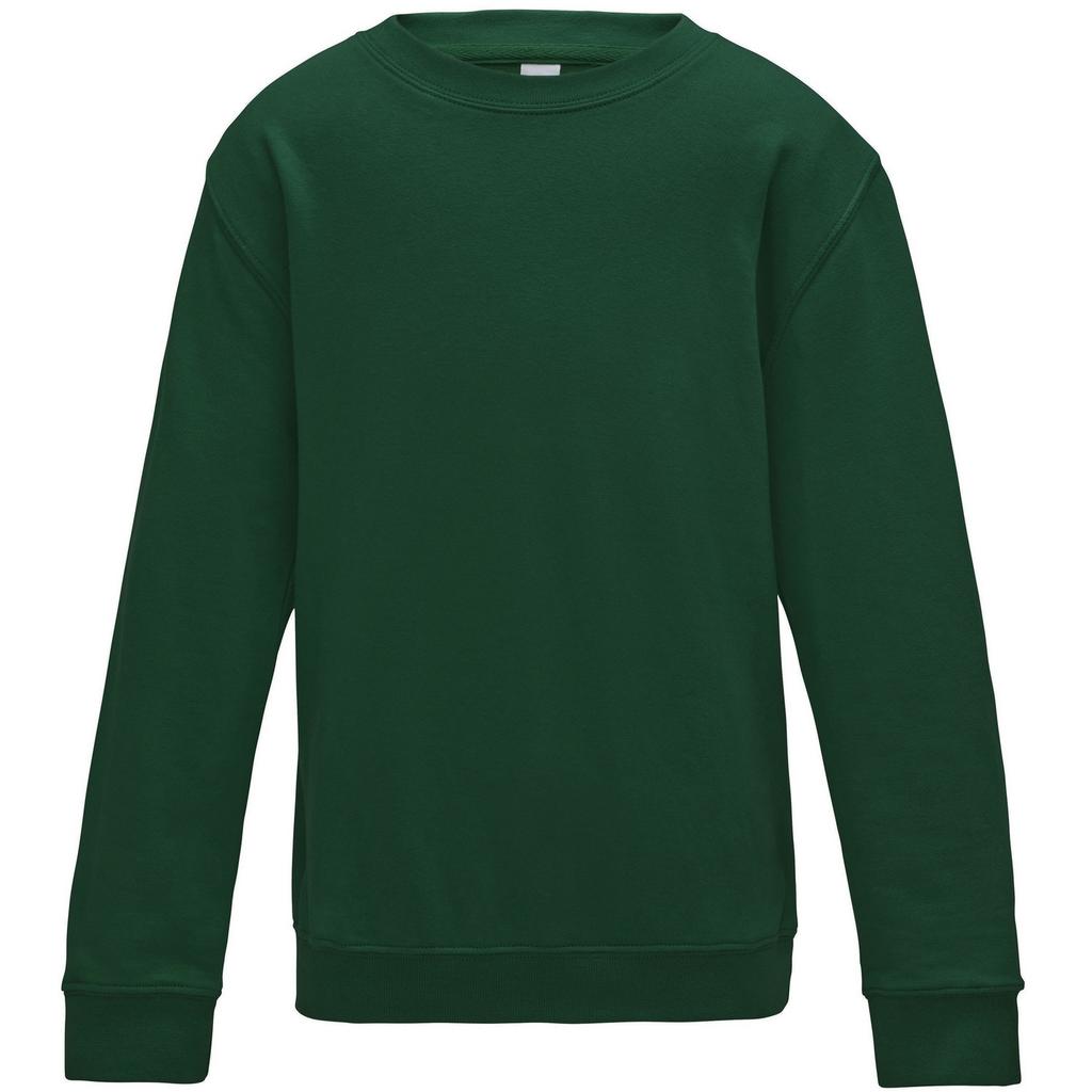 AWDis Just Hoods Childrens/Kids Plain Crew Neck Sweatshirt