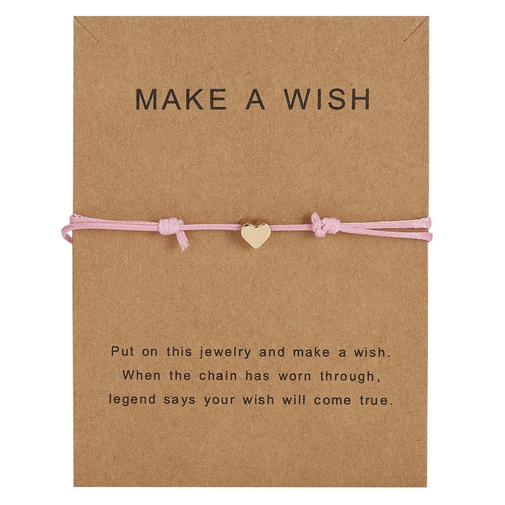 Регулируемый плетеный браслет с подвеской Love Charm - ювелирные изделия в европейском и американском стиле