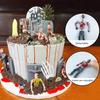 17 PCS Zombie Cake Decoration Zombie Cake Toppers Zombie Figure Themed Party Decorations for Birthday Weeding Party Cake Decor
