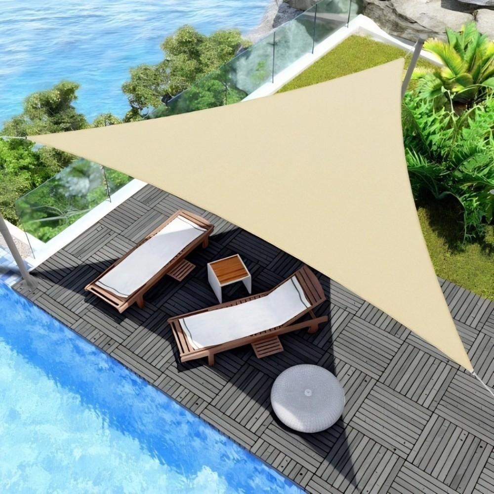 Triangle Triangle Sunshade With Ropes Shade Sail Adjustable Awning Shade Cloth  Pool Area