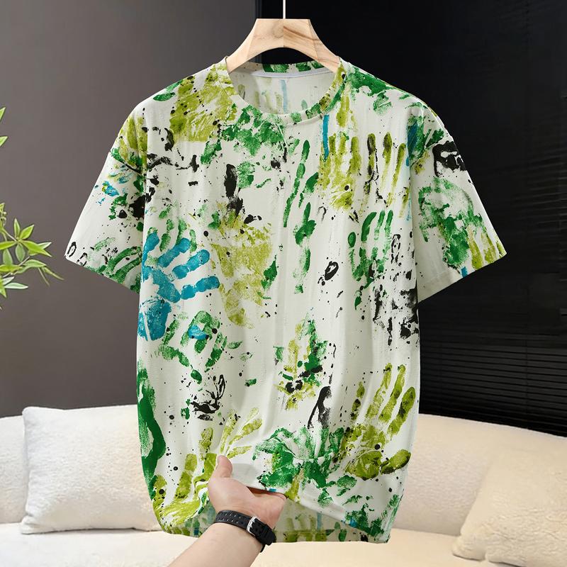 Большие размеры 6XL-13XL Модная мужская футболка с рисунком Летние оверсайз топы Повседневная рваная футболка с коротким рукавом Летняя одежда