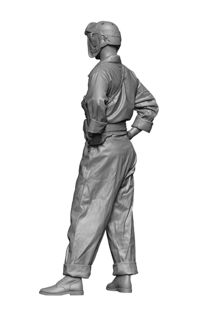 Модель H3 1/35 Американский Танкист WWII Стоящий с Руками на Бедрах Набор для 3D-печати HS35106 (Человек)