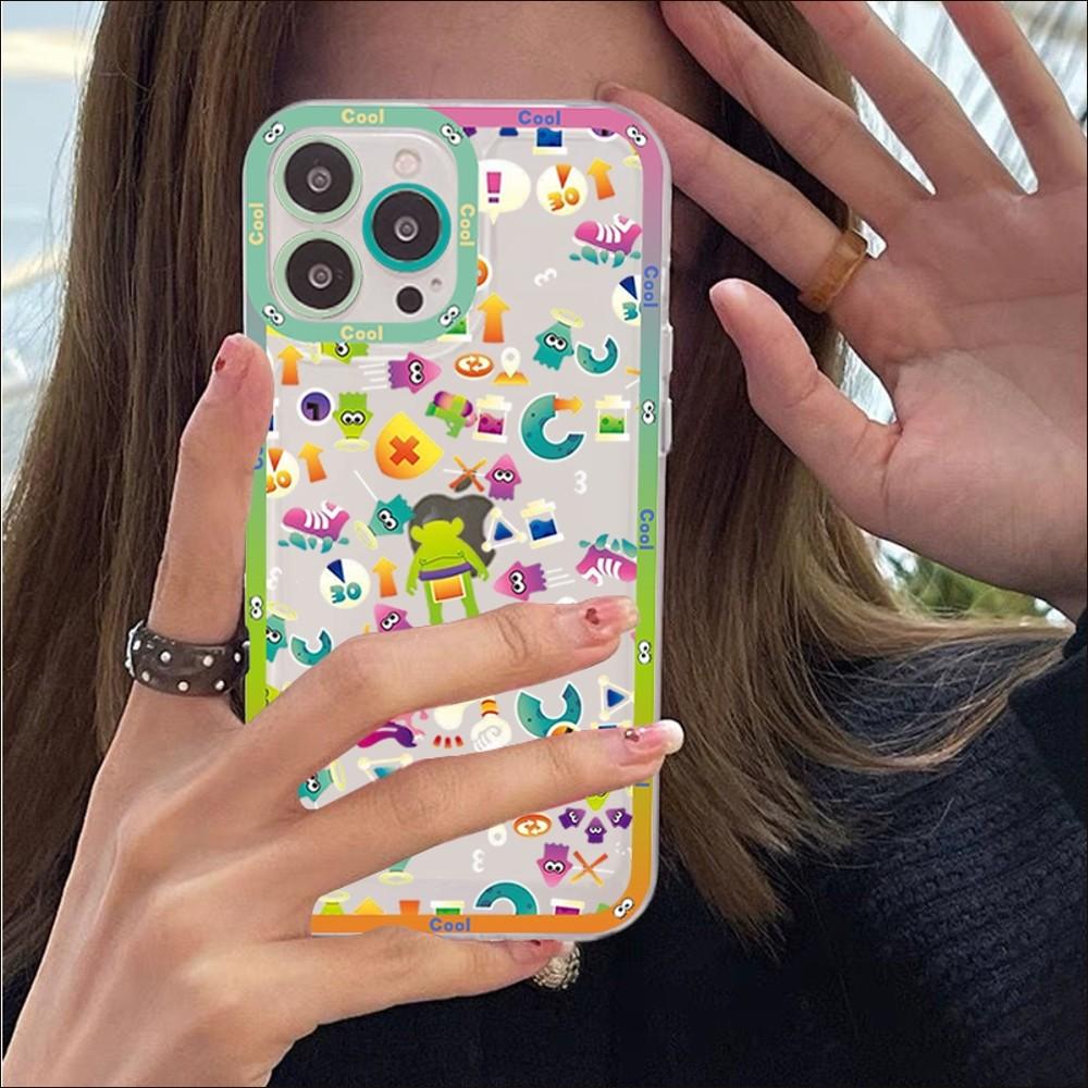 Чехол для телефона Splatoons для iPhone 14 13 12 11 Pro Max Mini X Xs XR 6 7 8 Plus SE 2020 Прозрачный чехол