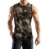 Мужская мода принтованный спортивный повседневный жилет без рукавов