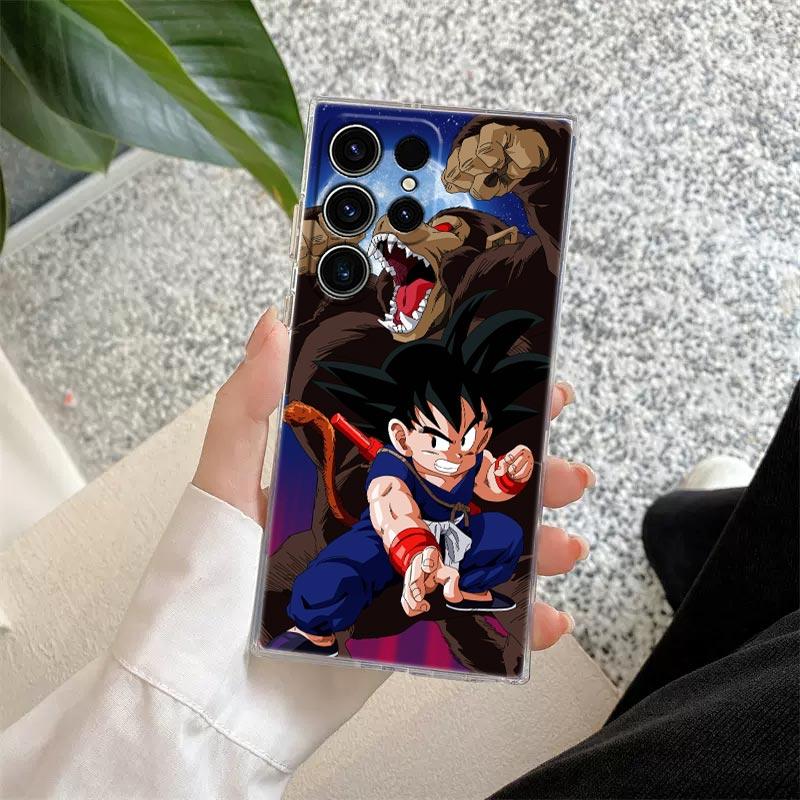 Goku Black Dragons B-Ball S26 Ultra Case Coque For Samsung Galaxy S25 S26 S24 S23 Ultra S22 S20 Plus S21 FE 5G Clear Phone Cover