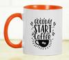 Inkdotpot Goodday Start With Coffee 11 Oz керамические кофейные кружки отлично подходят для коллег, боссов, подарков для кофе