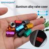 Цветной шестигранный колпачок для автомобильных клапанов, пыле-, водонепроницаемый и герметичный, с резьбовым креплением из алюминиевого сплава для индивидуального декора.