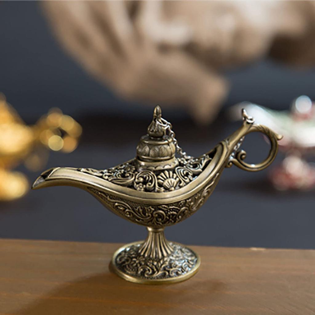 Aladdin Lamp Incense Burner with Lid, Aladdin and the Magic Lamp, Cosplay Wear, Lamp, Arabian Nights, Craft, Incense Holder, Indian Style, Trinket