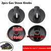 2 шт. 6/8 мм аксессуары для газовой плиты, кнопка сборки, универсальные серебряные ручки для газовой плиты, переключатель управления духовкой