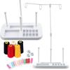 3 Embroidery Thread Spools Holder Stand Sewing Machine Needle Thread Bobbin for Home Sewing Machine Spool Kit Sewing Tools Adjustable