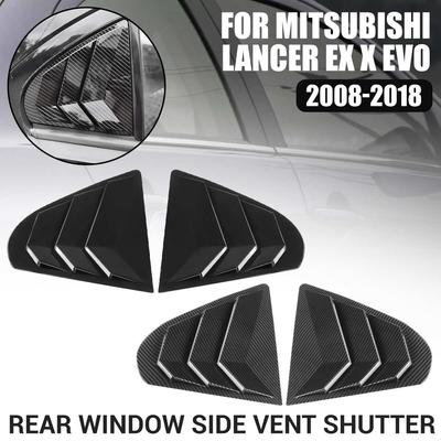 Заднее окно боковая жалюзи жалюзи крышка отделка для Mitsubishi Lancer EX X EVO 2008-2018 автомобильные аксессуары автозапчасти