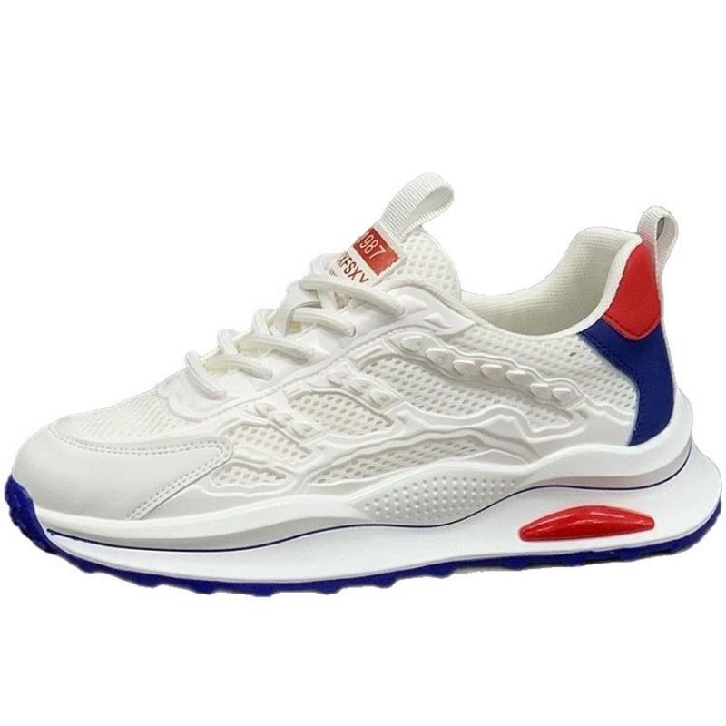 Летняя новая мужская дышащая сетчатая обувь, полая беговая обувь, удобная обувь на мягкой подошве, модная обувь, тонкая сетчатая белая обувь