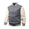 Spring and Autumn Men's New Casual Sports Flight Jacket Men's Loose Cotton Baseball Jacket Men's